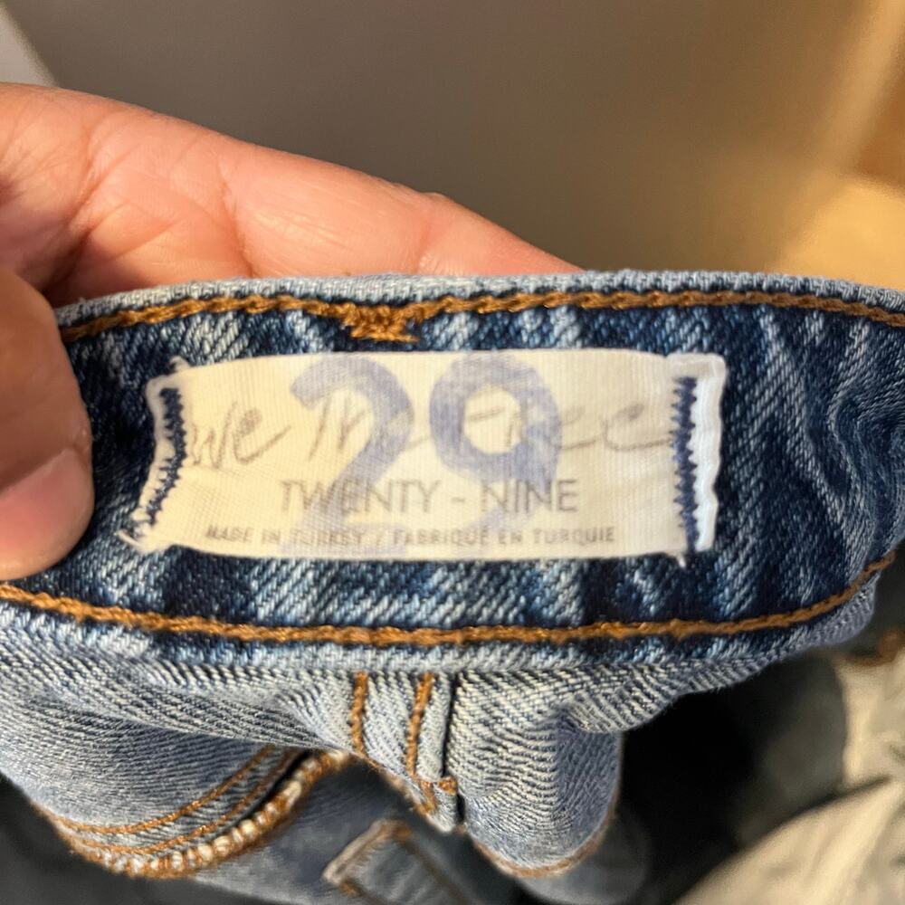 Free People Patchwork High-Rise Jeans Size‎ 29 Boho Y2K - Picture 4 of 7